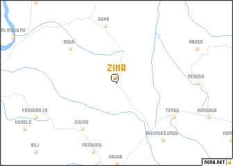 map of Zima