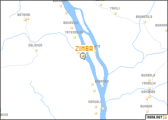 map of Zimba