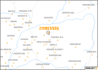 map of Zimbessou