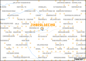 map of Zimbral de Cima