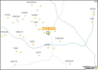 map of Zimbugi