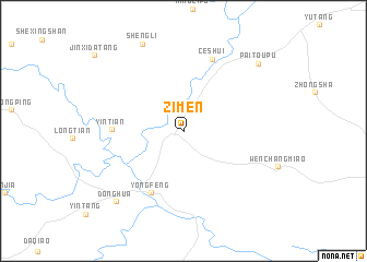 map of Zimen