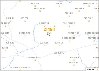 map of Zimen