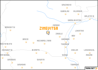 map of Zimevitsa