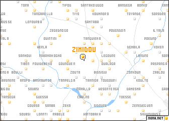 map of Zimidou