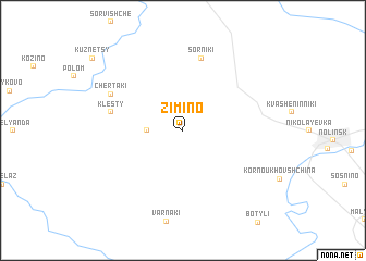 map of Zimino