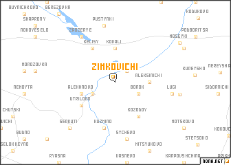 map of Zimkovichi