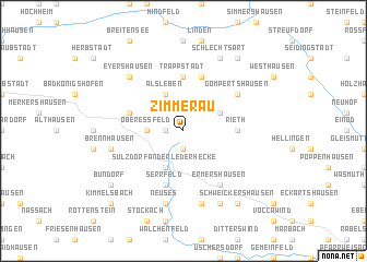 map of Zimmerau