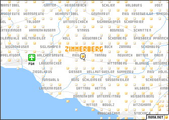 map of Zimmerberg