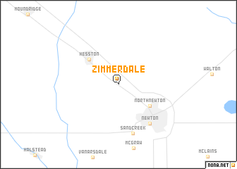 map of Zimmerdale