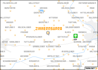 map of Zimmernsupra