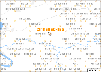 map of Zimmerschied