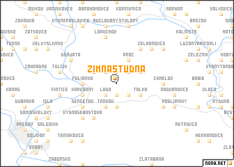 map of Zimná Studňa