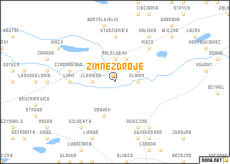 map of Zimne Zdroje