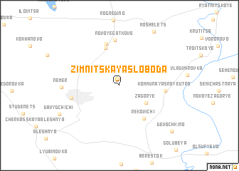 map of Zimnitskaya Sloboda