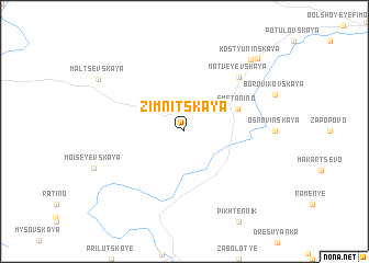 map of Zimnitskaya