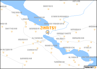 map of Zimnitsy