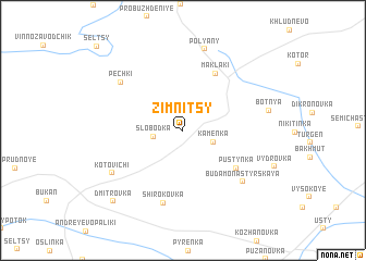 map of Zimnitsy