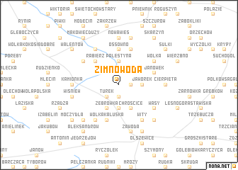 map of Zimnowoda