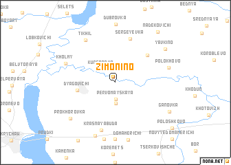 map of Zimonino