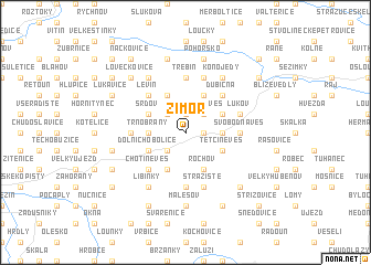 map of Zimoř