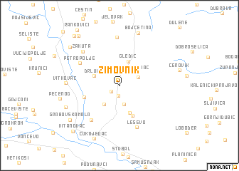 map of Zimovnik