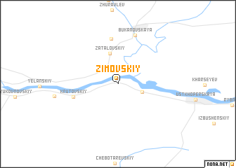 map of Zimovskiy