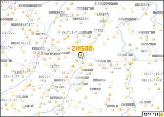 map of Zīmsār