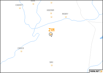 map of Zim