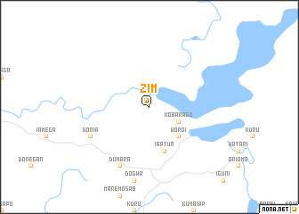 map of Zim