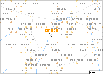 map of Zinado