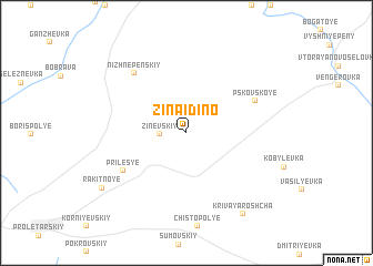 map of Zinaidino