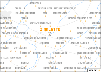 map of Zinaletto