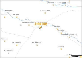 map of Zinatov