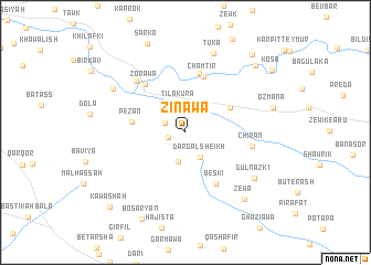 map of Zināwa