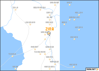 map of Zina