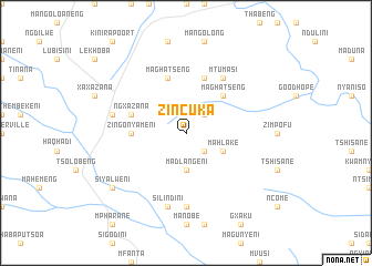 map of Zincuka