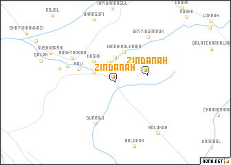 map of Zindānah