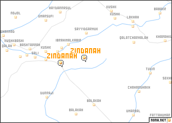 map of Zindānah