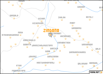 map of Zindāna