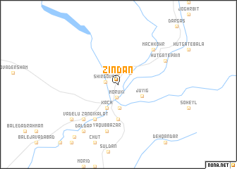 map of Zīndān