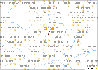 map of Zínda