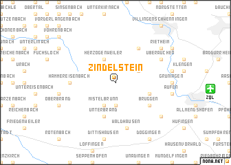 map of Zindelstein