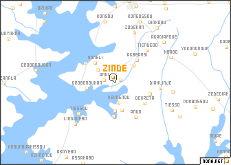 map of Zindé