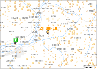 map of Zindwāla