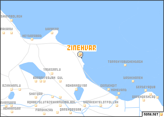 map of Zīnehvar