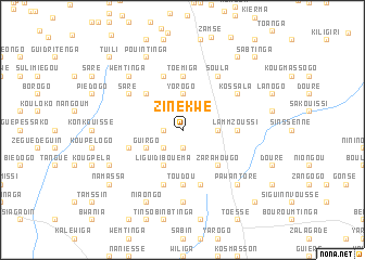 map of Zinékwé