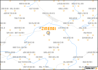 map of Žinėnai