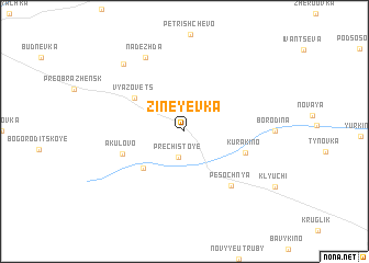 map of Zineyevka