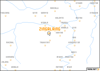 map of Zingalaing